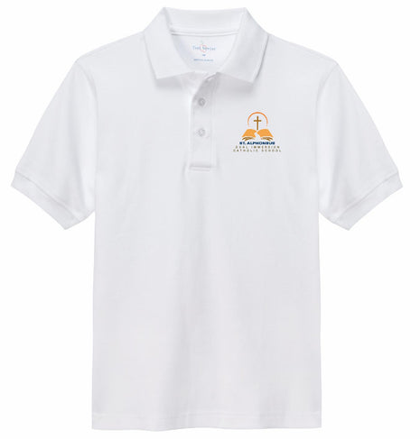 Kids Short Sleeve Interlock Polo (All Grades). Formal Day (Prek-4TH)