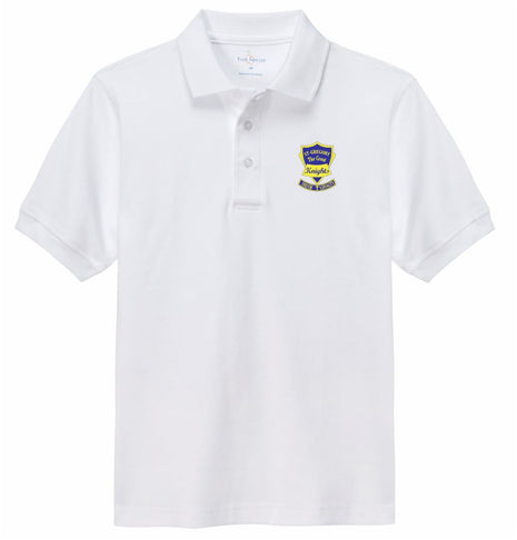 Kids Short Sleeve Interlock Polo (K-8TH)