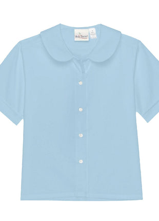 Girls Short Sleeve Peter Pan Blouse (TK ONLY)