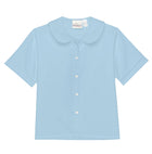 Girls Short Sleeve Peter Pan Blouse (TK ONLY)