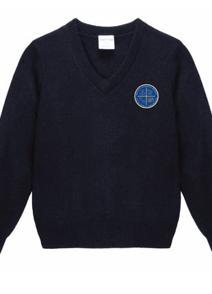 Kids V-Neck Pull-Over Sweater (TK-8TH)