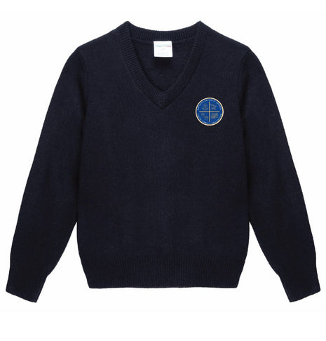 Kids V-Neck Pull-Over Sweater (TK-8TH)