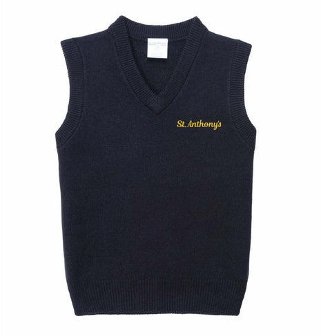Kids V-Neck Pull-Over Sweater Vest (Prek-6TH)