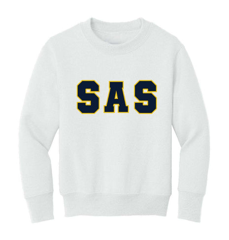 Kids Crewneck Sweatshirt w/School Initials (Prek-6TH)
