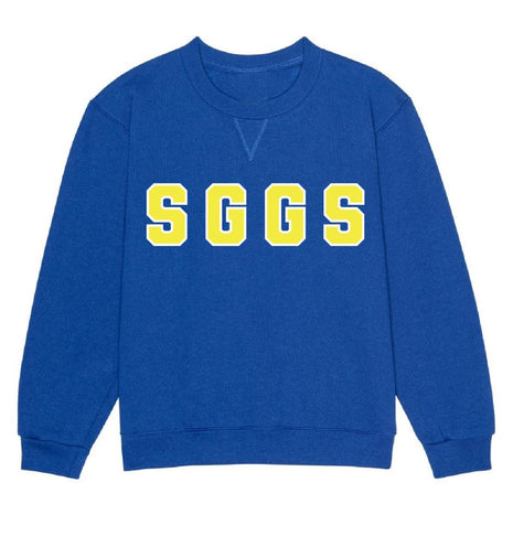 Kids Crewneck Sweatshirt w/School Initials (TK-8TH)