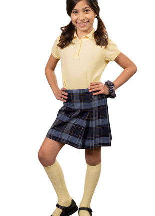 School Uniform Girls Two-Sided Pleated Skort Plaid #57 by hello nella