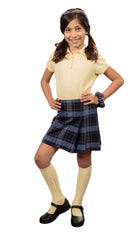 School Uniform Girls Two-Sided Pleated Skort Plaid #57 by hello nella