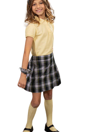 School Uniform Girls Two-Sided Pleated Skort Plaid #61 by hello nella