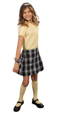 School Uniform Girls Two-Sided Pleated Skort Plaid #61 by hello nella