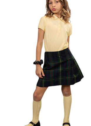 School Uniform Girls Two-Sided Pleated Skort Plaid #83 by hello nella