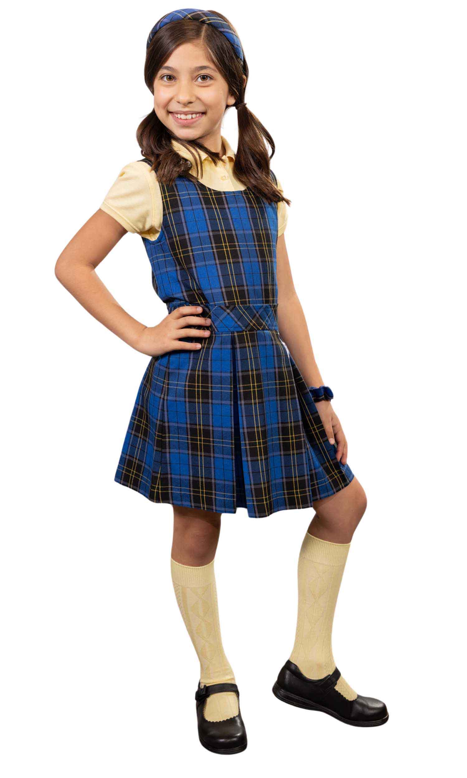 School Uniform Girls Plaid Jumper Top of The Knee Plaid #92 by hello n – hello nella