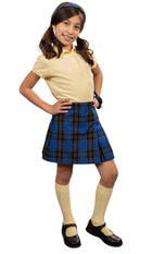 School Uniform Girls Two-Sided Pleated Skort Plaid #92 by hello nella