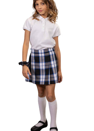 School Uniform Girls Two-Sided Pleated Skort Plaid #114 by hello nella