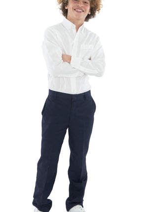 Camisa de vestir Oxford de manga larga para niños y hombres de uniforme escolar de Tom Sawyer