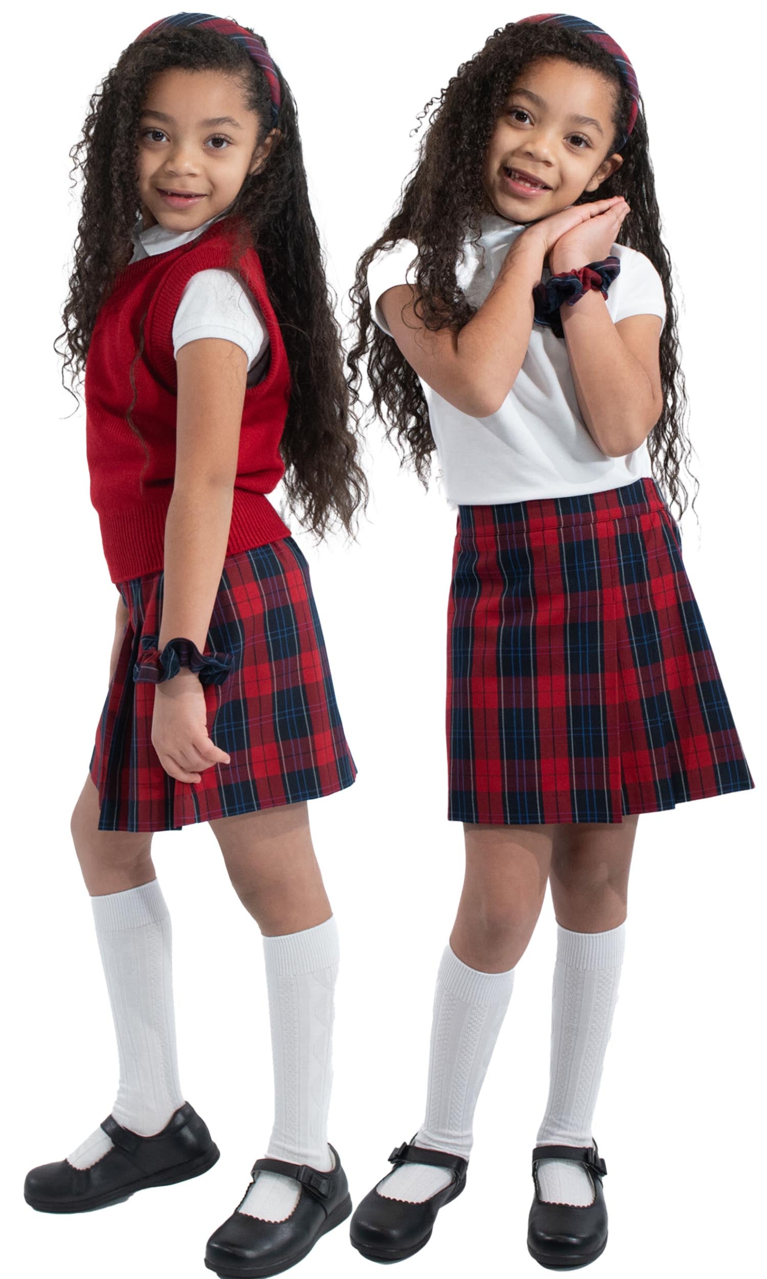 School Uniform Girls Two Sided Pleated Skort Plaid 94 By Hello Nella school-uniform-girls-two-sided-pleated-skort-plaid-94-by-hello-nella