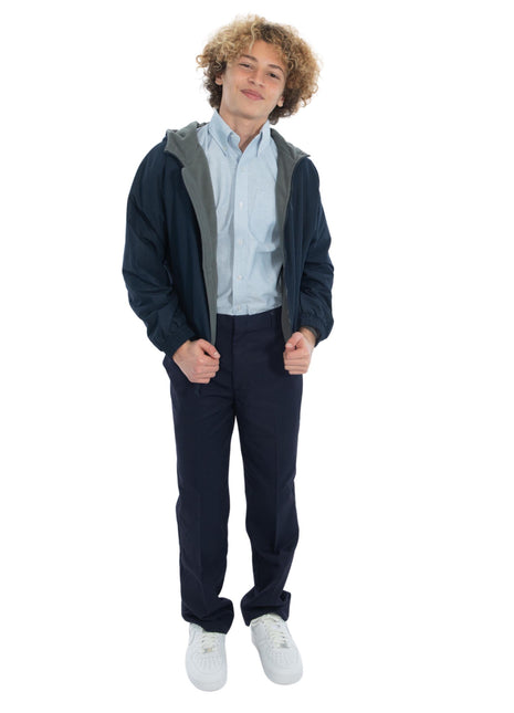 Chaqueta de nailon pesado de primera calidad para uniforme escolar