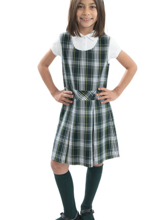 Uniforme escolar Niñas Plaid Jumper Parte superior de la rodilla Plaid #61