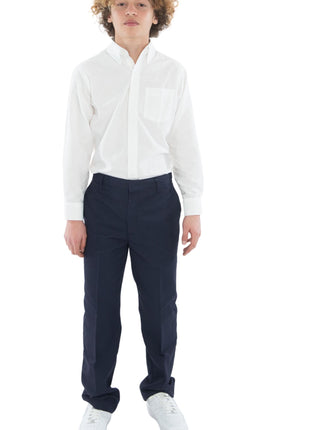 Camisa de vestir Oxford de manga larga para niños y hombres de uniforme escolar de Tom Sawyer