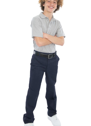 School Uniform Boys and Mens Flat Front Pants by Tom Sawyer