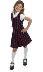 School Uniform Girls Plaid Jumper Top of The Knee Plaid #36 by hello nella