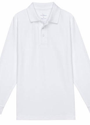 School Uniform Kids Long Sleeve Pique Polo Shirt by Tom Sawyer