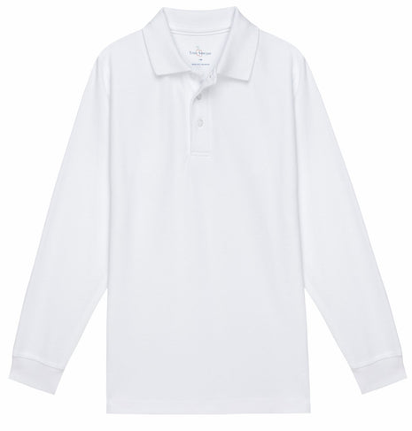 School Uniform Kids Long Sleeve Pique Polo Shirt by Tom Sawyer