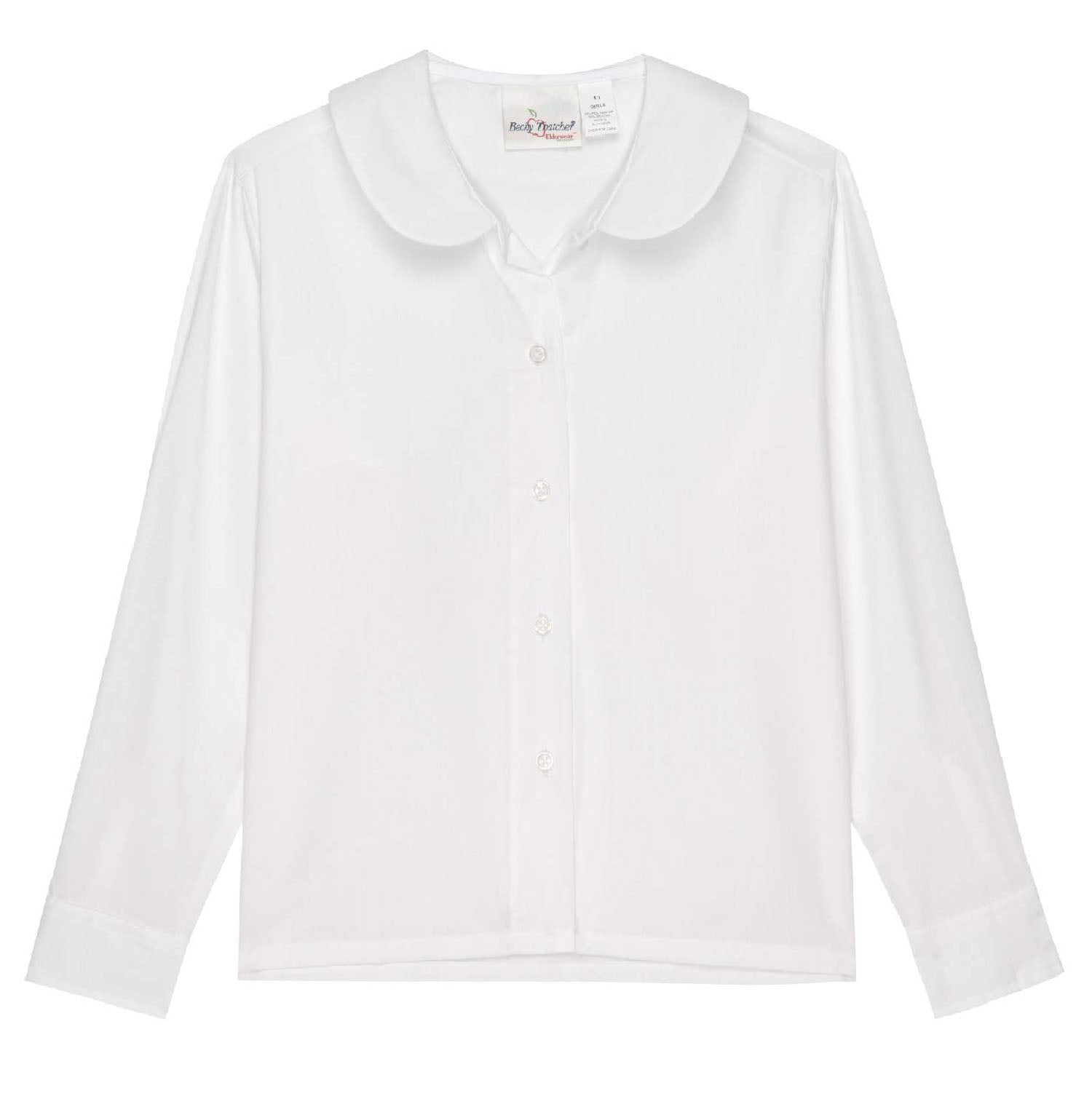 Uniforme Camisa Blanca Larga Uniforme Escolar Camisa Blanca