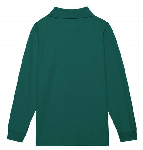 Kids Long Sleeve Pique Polo