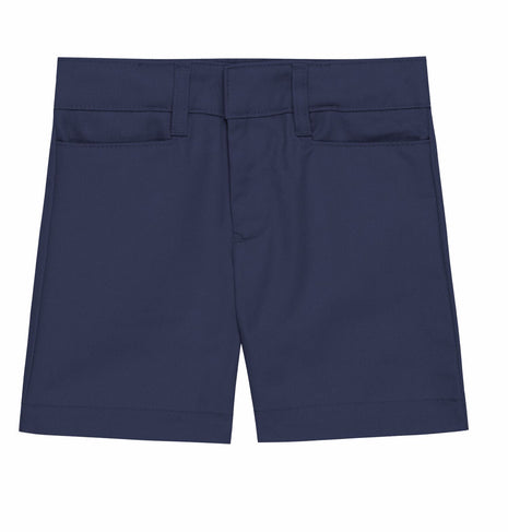 Bermudas con frente plano para niñas de uniforme escolar de Becky Thatcher 