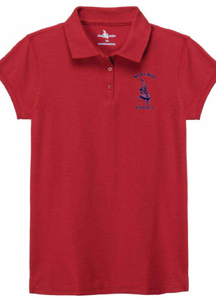 Girls Short Sleeve Pique Polo