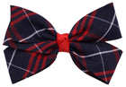 School Uniform Girl Hair Bow Plaid #36