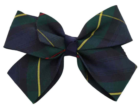 School Uniform Girl Hair Bow Plaid #83