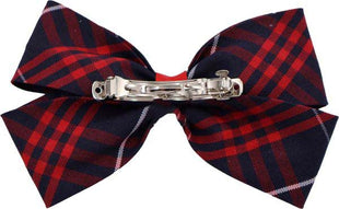 School Uniform Girl Hair Bow Plaid #36