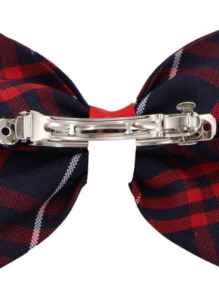 School Uniform Girl Hair Bow Plaid #36