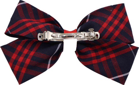 School Uniform Girl Hair Bow Plaid #36