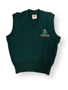 FINAL SALE School Uniform Unisex V-Neck Pullover Vest  W/ Embroidered Logo