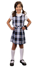 School Uniform Girls Plaid Jumper Top of The Knee Plaid #114 by hello nella