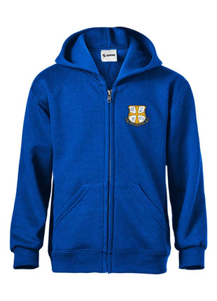 School Uniform Kids Classic Full Zip Hooded Sweatshirt by Soffe