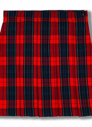 School Uniform Girls Box Pleat Skirt Top of The Knee Plaid #94 by hello nella