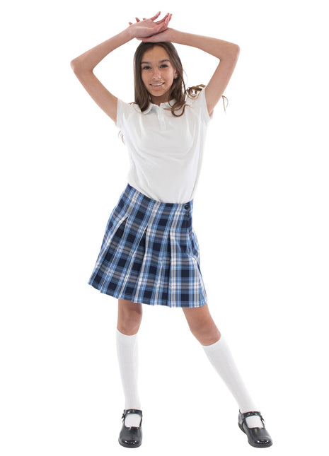 Uniforme escolar para niñas, falda plisada, parte superior de la rodilla, a cuadros #76