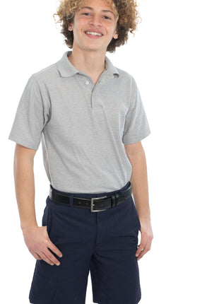 Camiseta polo de piqué de manga corta para niños con uniforme escolar de Tom Sawyer