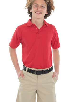 School Uniform Kids Short Sleeve Pique Polo Shirt by Tom Sawyer