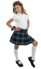 School Uniform Girls Two-Sided Pleated Skort Plaid #57 by hello nella