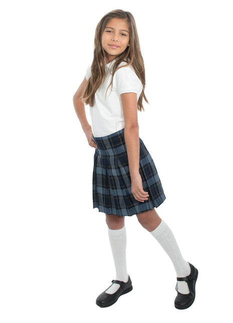 Uniforme escolar para niñas, falda plisada, parte superior de la rodilla, a cuadros #57