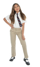 School Uniform Girls Flat Front Straight Leg Pants by Becky Thatcher