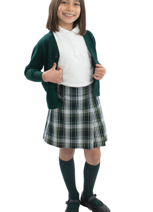 School Uniform Girls Two-Sided Pleated Skort Plaid #61 by hello nella