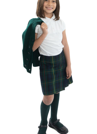 Falda pantalón plisada de dos caras para niña de uniforme escolar a cuadros #83