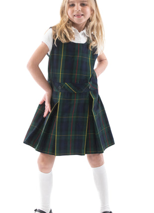 School Uniform Girls Plaid Jumper Top of The Knee Plaid #83 by hello nella