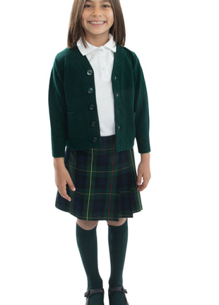 Falda pantalón plisada de dos caras para niña de uniforme escolar a cuadros #83
