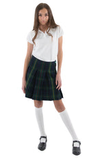 Uniforme escolar para niñas, falda plisada, parte superior de la rodilla, a cuadros #83